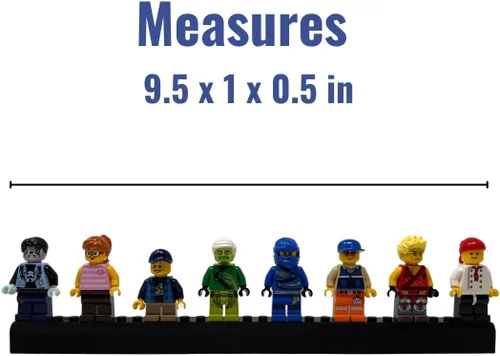 Vista 5 de Collectibles - Tira adhesiva de montaje compatible con minifiguras Lego Muestra figuras en paredes o en la mayoría de superficies Fabricado