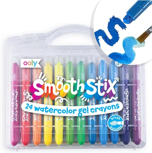 Vista 9 de Ooly Double Up - Juego de 6 crayones de doble punta, 12 colores, no tóxicos y solubles en agua, a partir de 3 años