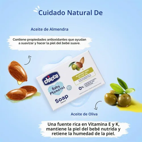 Vista 6 de Chicco Jabón Baby Moments, 2.65 oz