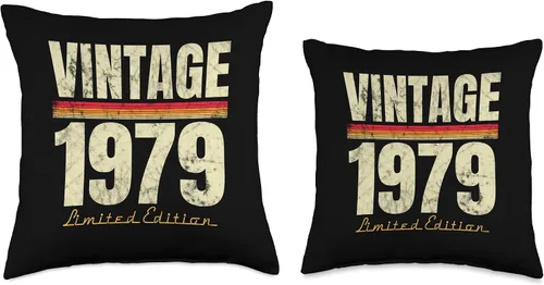 Vista 3 de Retro Est 1979 Limited Edition Born in 1979 Gifts 45th Birthday Vintage 45 Year Old Est 1979 LimitedEdition - Almohada de 16 x 16 pulgadas
