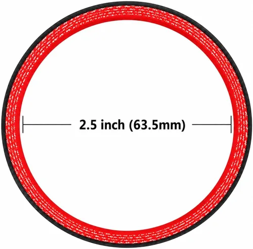 Vista 3 de Ucreative - Acoplador de manguera de silicona recta ID: 2.5" (63mm) de alta temperatura de 4 capas con abrazadera de perno en T 4 capas, 0.197 in