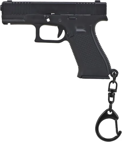 Vista 2 de Pistol shape keychain charm Realistic Model for Gift Bag Pendant Ornament