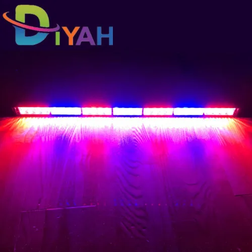 Vista 7 de DIYAH 28 LED 31.5 "Advertencia de emergencia Tráfico Advisor Vehículo Barra de luz estroboscópica (ámbar/blanco)