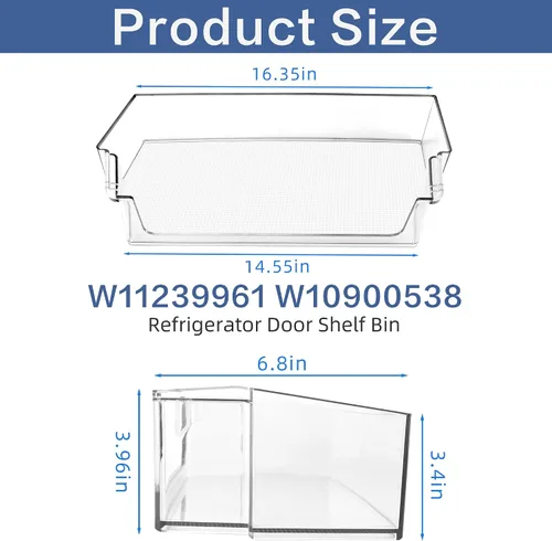 Vista 2 de W11239961 W10900538 WRS325SDHZ05 - Contenedor para puerta de refrigerador (derecha), paquete de 2