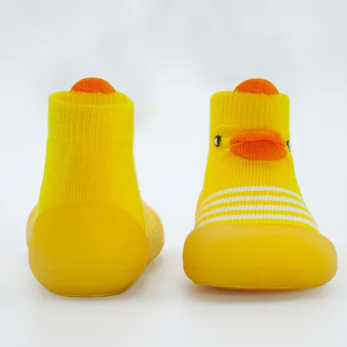 Vista 5 de Dexspoeny 1 Pair Baby First Walking Shoes, Baby Socks Shoes BoysGirls Walkers Shoes Non-Skid Slipper Shoes with Soft Rubber Sole Toddle Sneaker