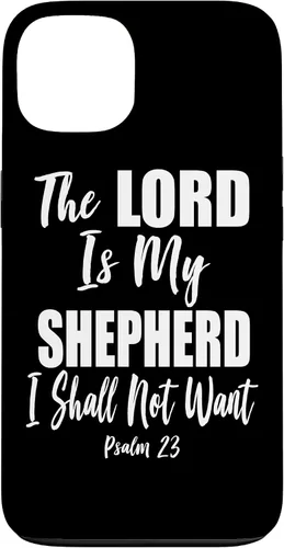 Vista 7 de The Lord is My Shepherd - Funda con versículo bíblico cristiano para iPhone 17