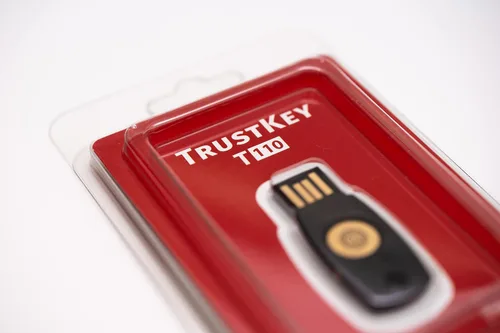 Vista 8 de Llave de seguridad FIDO2 U2F Autenticación de dos factores (2FA) Clave USB PIN+Touch (no biométrico) USB-A Tipo Trustkey T110