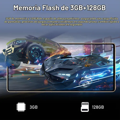 Vista 5 de Teléfono desbloqueado con 3G+128G, teléfono Android 4G LTE Dual Sim, pantalla HD de 6.71 pulgadas, batería 3200mAh, 2MP+8MP, teléfono inteligente