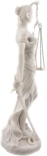 Vista 2 de Pacific Giftware Things2Die4 Escritorio Lady Justicia Estatua Acabado Mármol Escala Ley Justicia