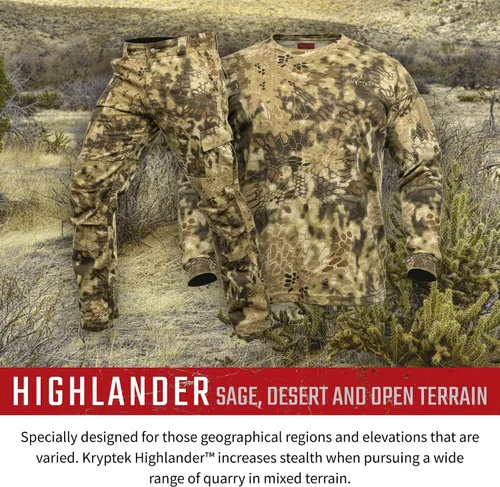 Vista 5 de Kryptek Mens Stalker Pant, Stealthy Camo Hunting Pant