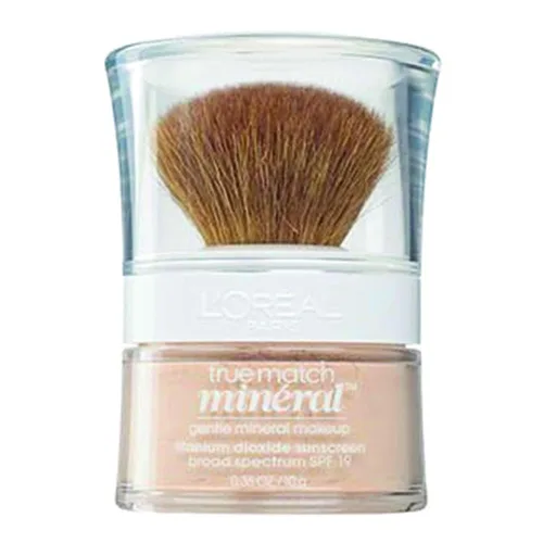 Vista 9 de L'Oréal Paris True Match - Maquillaje de base mineral en polvo suelto, color sable suave, 0.35 onzas Negro suave