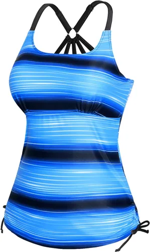 Vista 2 de Holipick Traje de baño tankini para mujer, sin parte inferior