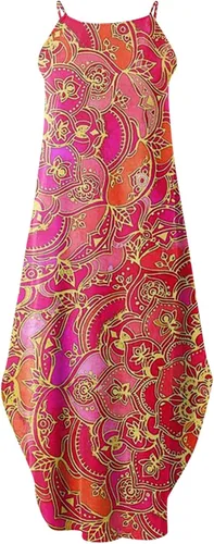 Vista 3 de Vestido largo sexy para mujer, elegante, floral, con hombros descubiertos, vestido de verano, formal, vintage, casual, fluido