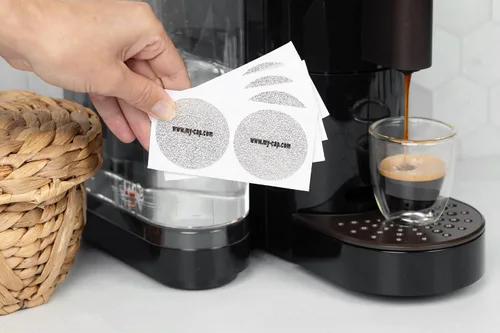 Vista 7 de My-Cap My-Foils Sellos de aluminio para reutilizar sus cápsulas Keurig Rivo, Verismo Starbucks, Lavazza Blue, Lavazza A Modo Mio, CBTL, y Caffitaly