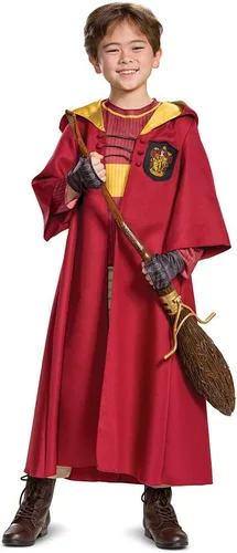 Vista 5 de Harry Potter Quidditch Gryffindor Deluxe Disfraz infantil rojo y dorado