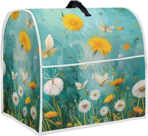 Vista 45 de Butterfly Kitchen Aid - Funda acolchada para batidora de pie, se adapta a todos los modelos de cabezal inclinable y elevador de tazón, tela
