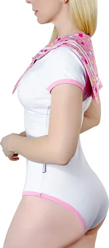 Vista 6 de Littleforbig - Pijama de algodón para enterizo, conjunto de falda mágica para cosplay