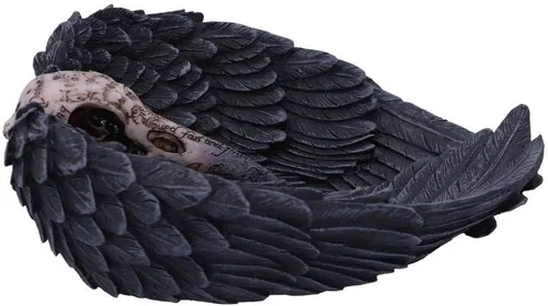 Vista 4 de Nemesis Now Edgar Allen Poes Nevermore Raven - Soporte para joyas 67in color negro