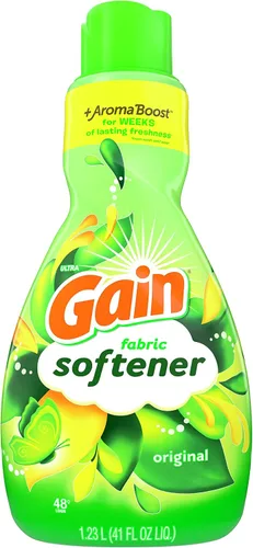 Vista 2 de Gain Líquido suavizante de telas para lavandería, aroma original, 41 onzas líquidas, 48 cargas, compatible con él, paquete de 4