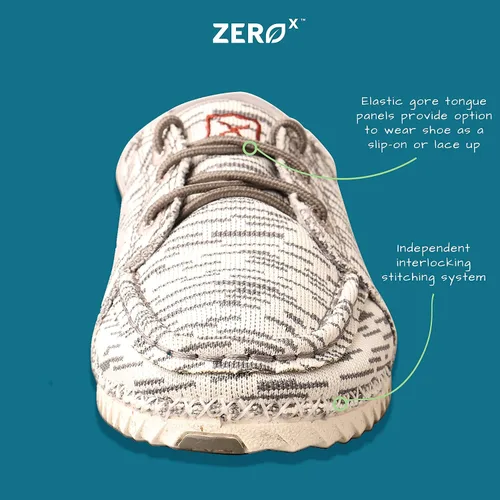Vista 4 de Twisted X Tenis casuales Zero-X para niños, zapatos de lona sin cordones para niños y niños pequeños, Marrón, 0 Little Kid