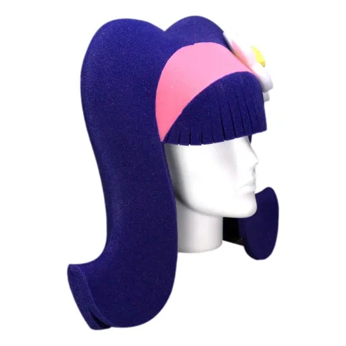 Vista 3 de Foam Party Hats Peluca de espuma con diadema - Accesorios para cabina de fotos - Peluca Drag Queen - Pelucas de cosplay - Sombrero de regalo
