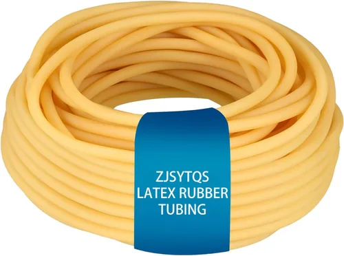 Vista 7 de Tubo de Goma de Látex Natural 1/4" (6mm) DI x 3/8" (9mm) DE Tubo Quirúrgico Bandas de Tirachinas Manguera de Fitness Tubo (Negro 10 Pies 50 Pies)