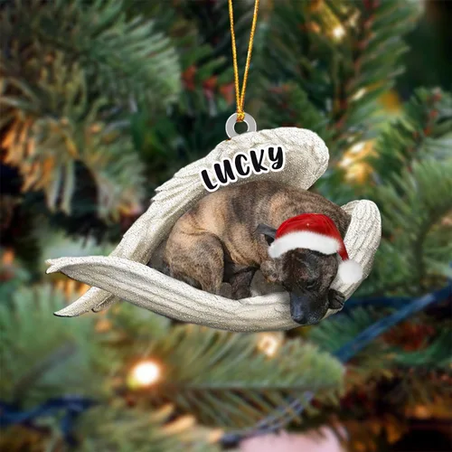 Vista 118 de Ángel durmiente de Afghan Hound para Navidad, adorno personalizado con el nombre del perro, adorno de Navidad personalizado para amantes de perros