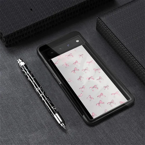 Vista 1460 de Compatible con Google Pixel 4A 5G Mobile Case Creative Acrylic Panel trasero Silicona Protección Grip especialmente diseñado para Google Pixel 4A 5G