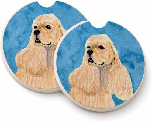 Vista 86 de Caroline's Treasures SS4767-BUCARC - Juego de 2 portavasos para automóvil, diseño de bulldog inglés, absorbentes para automóvil, portavasos