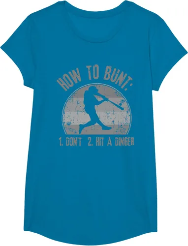 Vista 51 de Cómo Bunt Don't Hit A Dinger - Camiseta divertida de béisbol y sóftbol, Negro, S