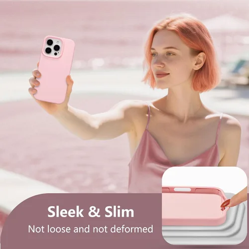 Vista 18 de Funda magnética de silicona para iPhone 13 Pro, color blanco antiguo [Compatible con Magsafe] [Forro de microfibra suave antiarañazos], funda