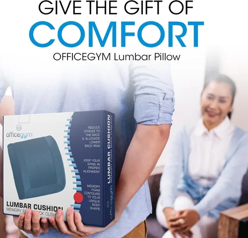 Vista 5 de Almohada ergonómica de apoyo lumbar: solución de espuma viscoelástica para aliviar el dolor de espalda - Eleva la comodidad del asiento - Tu apoyo