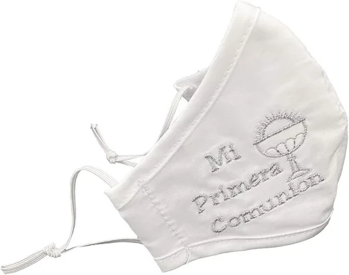 Vista 11 de Máscara facial, Pink Princess 100 % algodón, hecha en Estados Unidos, unisex, para niño Negro (Black Cross)