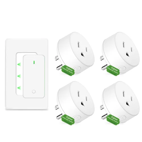 Vista 91 de NineLeaf - Enchufe de salida de control remoto, interruptor de luz de encendido y apagado inalámbrico desmontable 500FT Light Plug Decorator