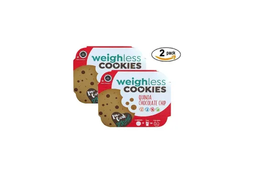Vista 2 de Weighless Cookies - Trigo sarraceno - Paquete de 2 - Saludable, sin gluten, bajo en carbohidratos, solo 23 calorías por galleta
