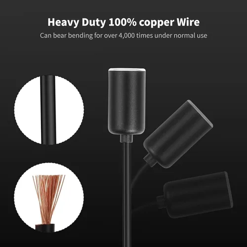 Vista 9 de Cable de alimentación USB A macho a 12 V 18 W para encendedor de cigarrillos, cable de alimentación para grabador de conducción, detector de radar