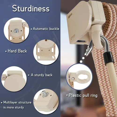 Vista 4 de Piezas de repuesto para visera solar, kit de manivela inalámbrica, soporte de montaje para persiana enrollable, para parasol externo Coolaroo