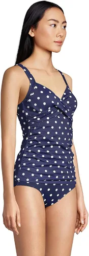 Vista 6 de Lands' End Traje de baño tankini envolvente resistente al cloro para mujer