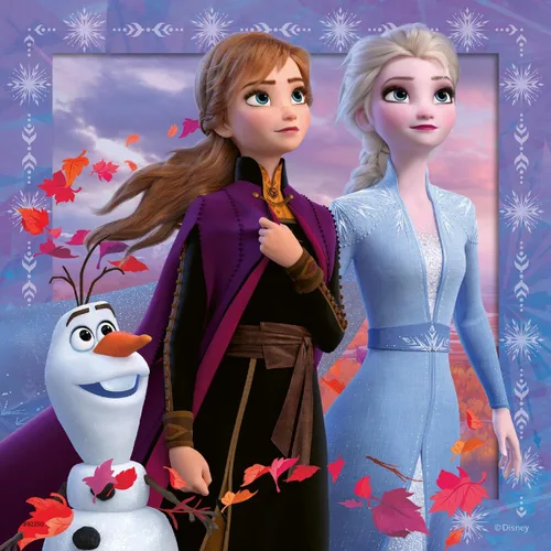 Vista 3 de Ravensburger Rompecabezas de Frozen 2 de Disney – vibrante juego de valor 3 en 1 Cada caja contiene 3 rompecabezas únicos de 49 piezas Hecho a