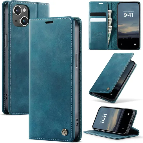 Vista 52 de Funda tipo cartera para Samsung Galaxy Z Fold 7 de piel con tarjetero y función atril, cierre magnético, bloqueo RFID, TPU a prueba de golpes, Negro