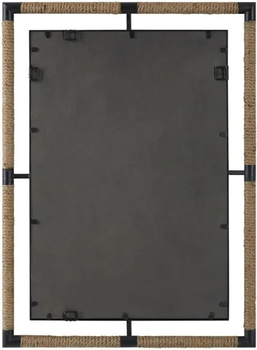 Vista 4 de Uttermost Melville Espejo de pared de hierro negro óxido de 28 x 38 pulgadas