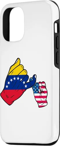 Vista 2 de iPhone 15 Parent and child Venezuela USA family Case