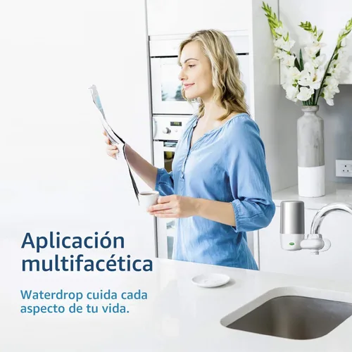 Vista 8 de Waterdrop 7027S - Filtro de grifo compatible con grifo Brita®, cromado