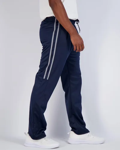 Vista 3 de Real Essentials Paquete de 3 pantalones deportivos deportivos casuales de tricot con parte inferior abierta para hombre