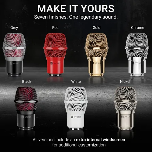Vista 7 de SE ELECTRONICS V7 MC1 - Cápsula de micrófono inalámbrico, compatible con transmisores inalámbricos Shure, micrófono dinámico profesional para canto