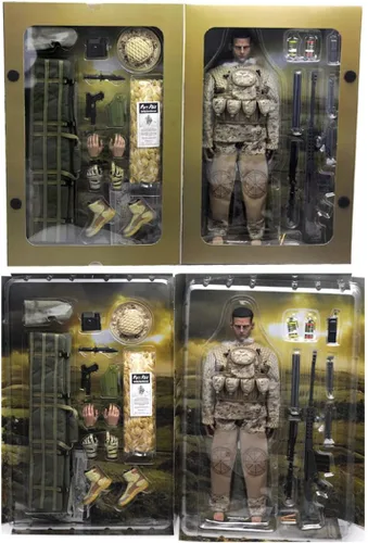 Vista 7 de Modelo de figura de acción de soldado para adultos, 12 pulgadas, 1/6, realista, militar, policía, francotirador, soldado, conjunto con accesorios