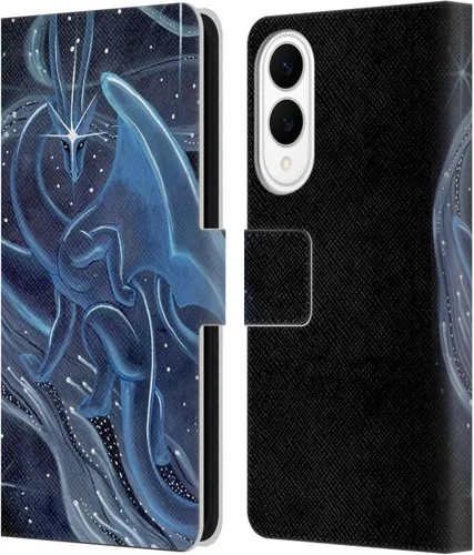 Vista 194 de Head Case Designs Officially Licensed Carla Morrow Galactic Entrancement Dragons Leather Wallet Case Compatible with Samsung Galaxy A07 4G