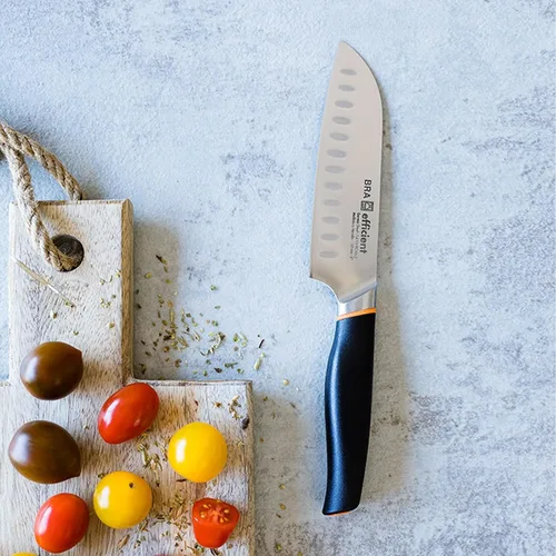Vista 2 de BRA Cuchillo Santoku eficiente de 5 pulgadas 1.2x1.6x11.8 in gris