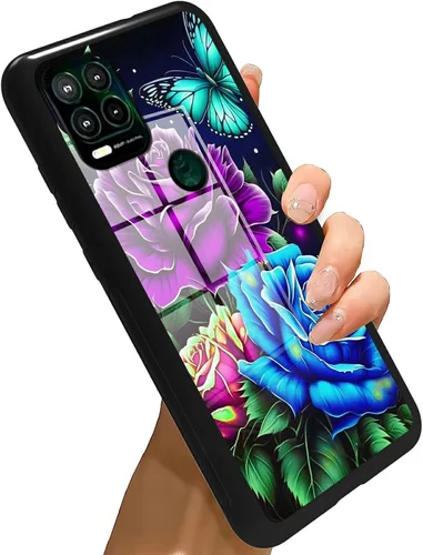 Vista 124 de Funda para Motorola Moto G Stylus 5G 2021 de vidrio templado, funda negra con diseño de mujer negra africana para mujeres y hombres, antiarañazos, a