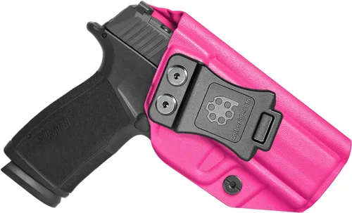 Vista 16 de Amberide Sig P365 XMacro IWB Holster, Kydex-Boltaron dentro de la cintura para P365 XMacro 0.354 in, extracción rápida, retención segura, 0-30° Cant